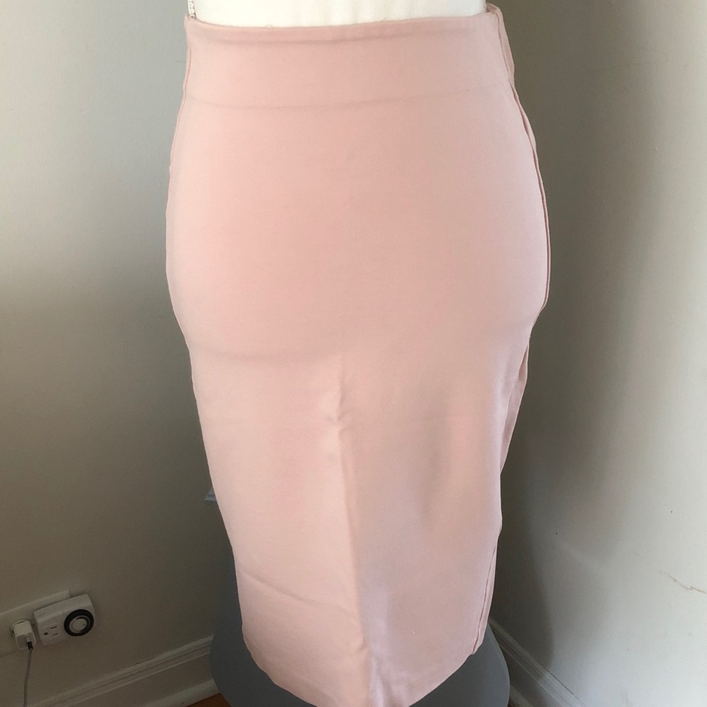 T Tahari Elegant blush Pink Pencil Skirt